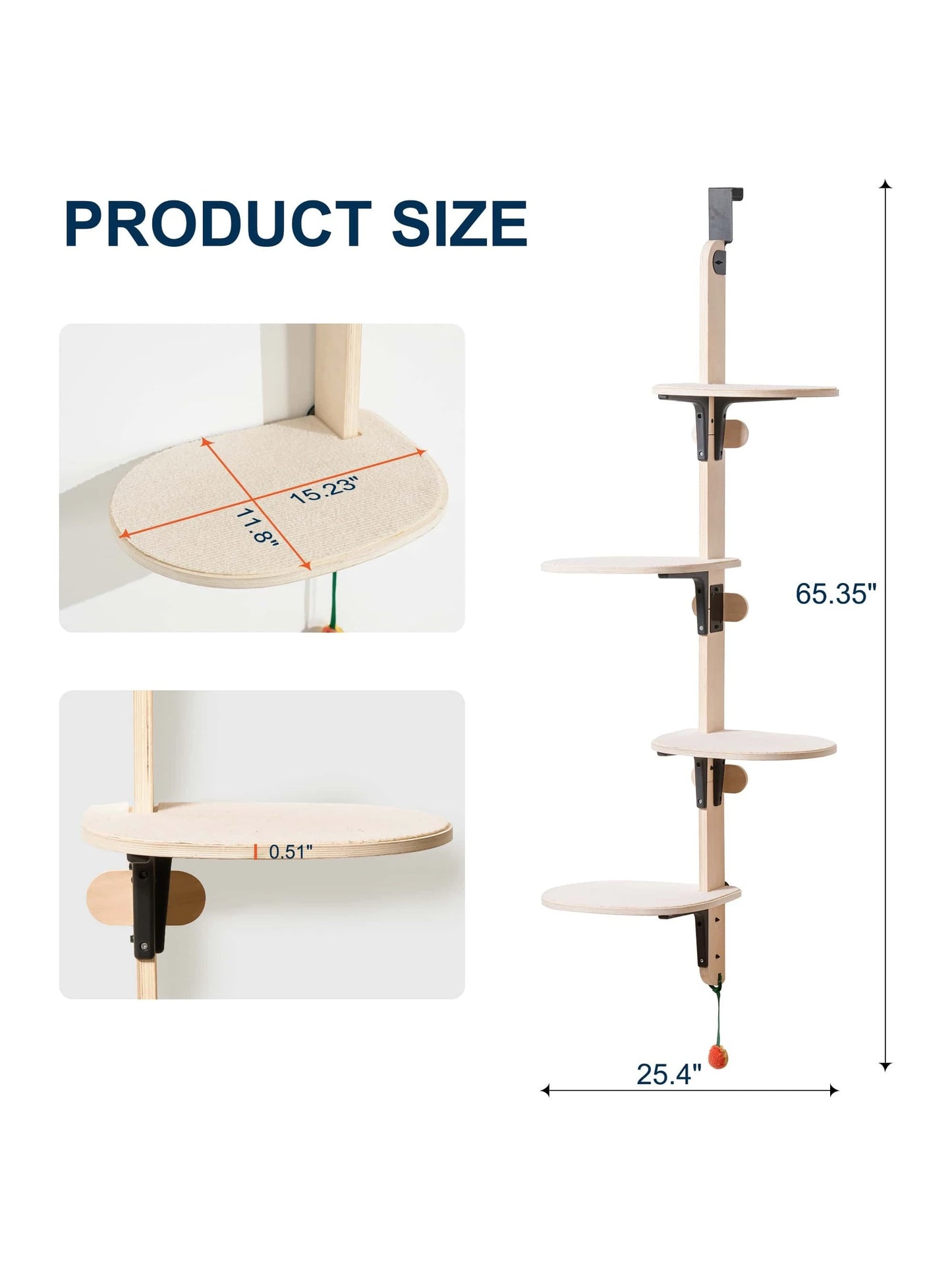 MewooFun 4-Levels Versatile Cat Climber