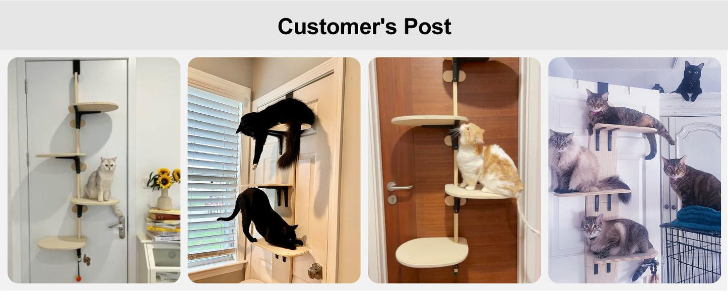 MewooFun 4-Levels Versatile Cat Climber