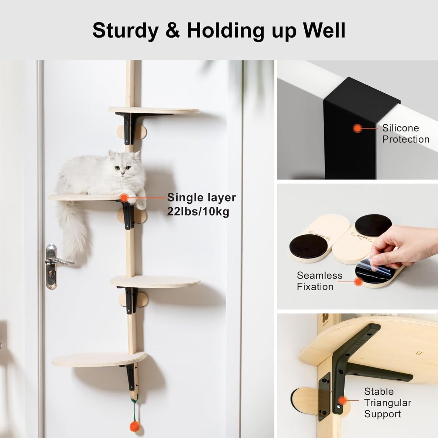 MewooFun 4-Levels Versatile Cat Climber