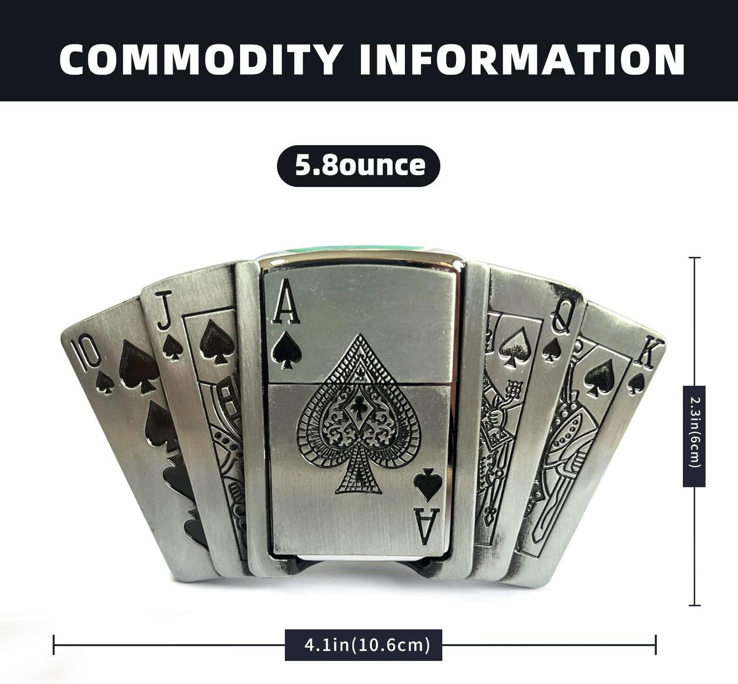 Lucky Belts Buckle-Hidden Kerosene Lighter