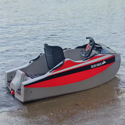 RUSH WAVE | Electric Go Kart Boat| 15KW Mini Jet Boat | KT-0602