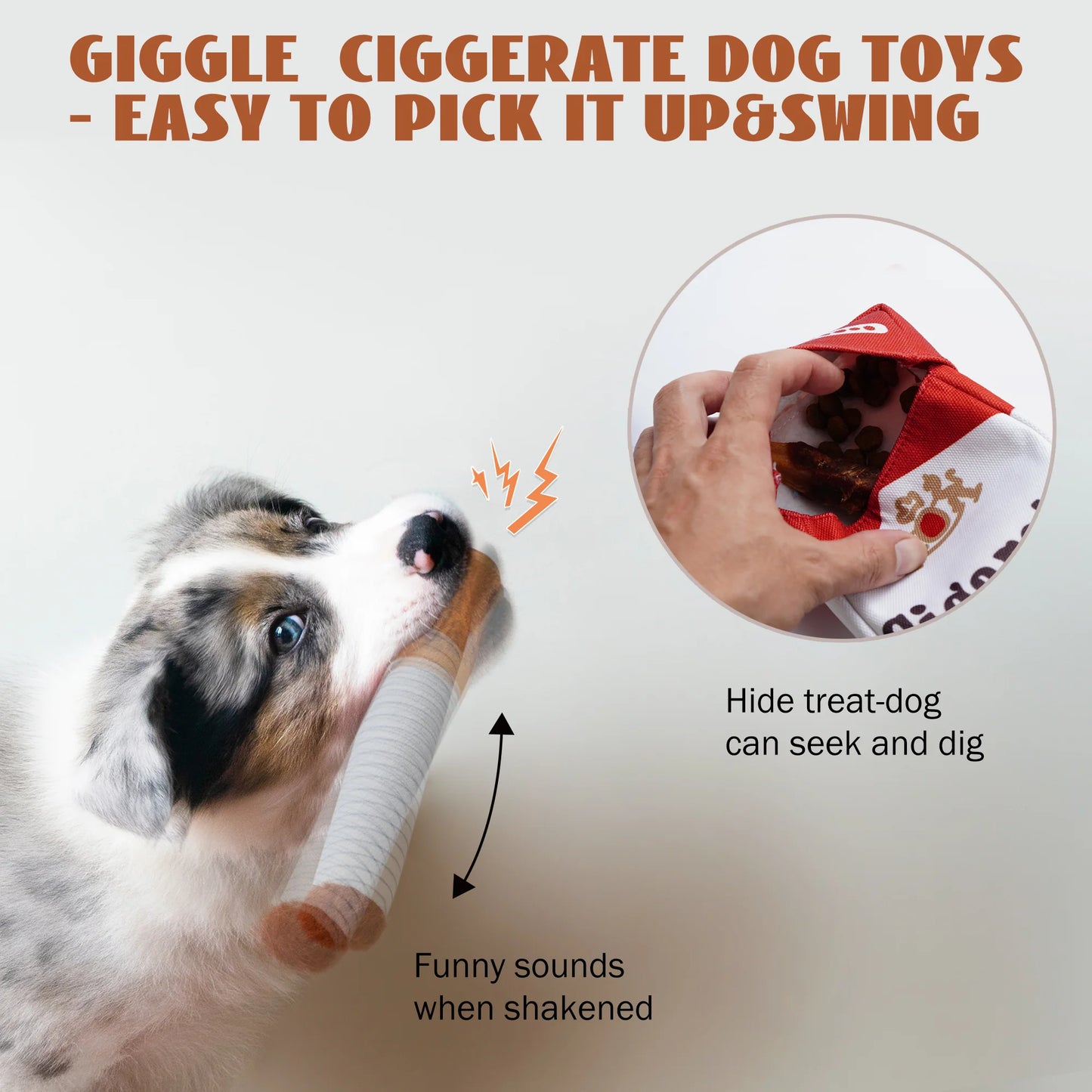 Interactive Cigarettes Dog Toy