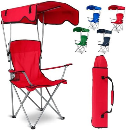 Foldable Camping Chair with Canopy