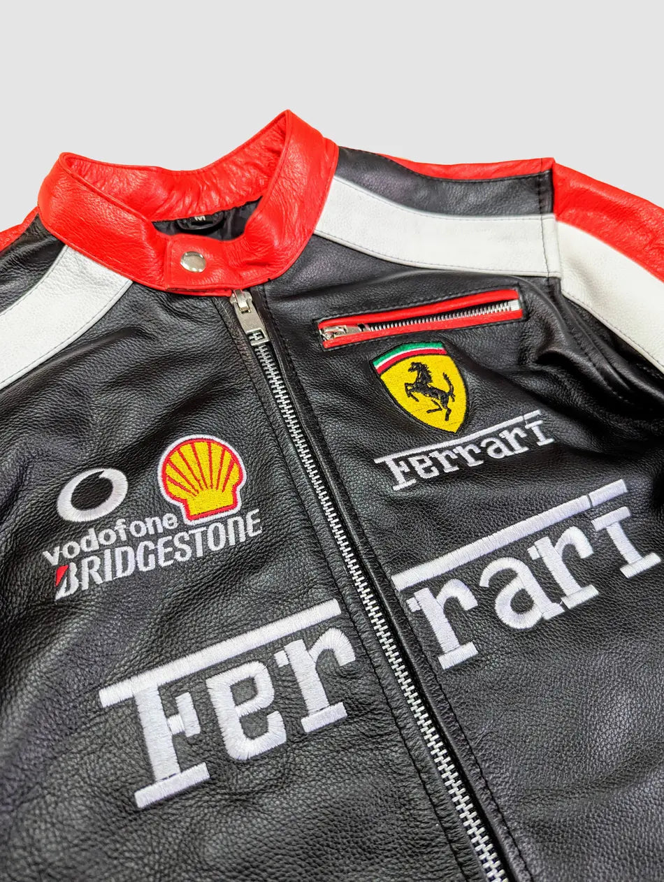 Ferrari Racing Leather Jacket