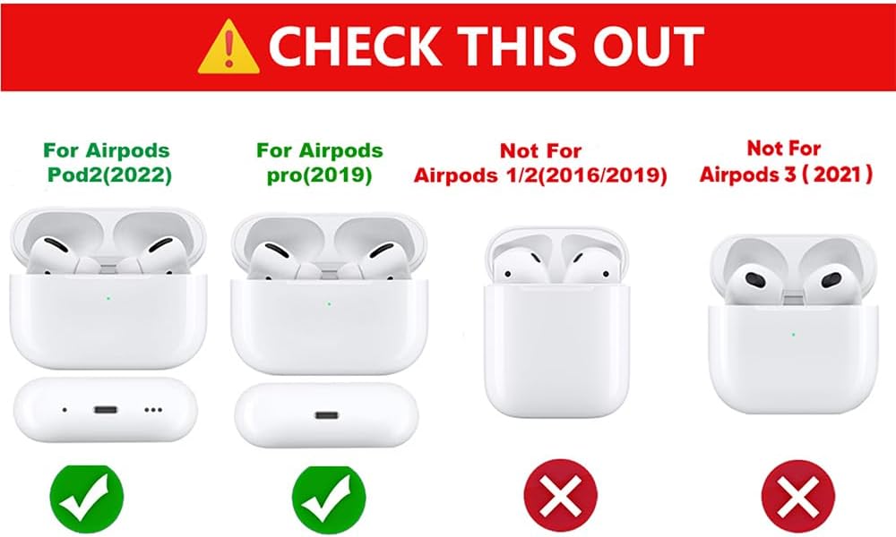 (3Pack) Case for AirPods Pro 2nd/1st Generation