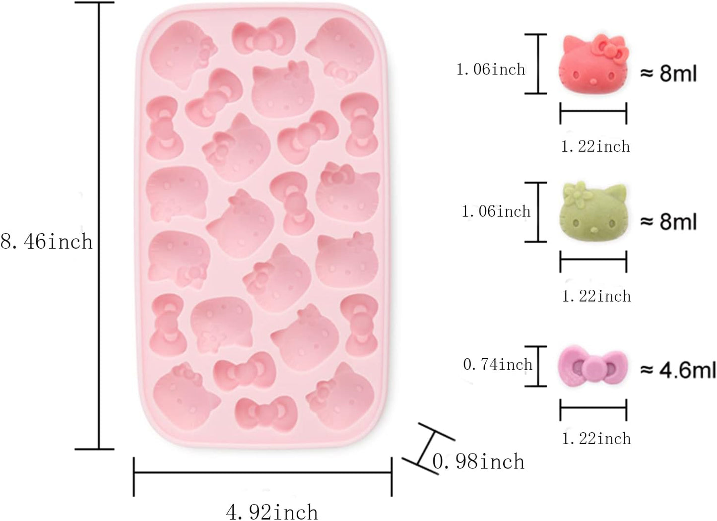 Hello Kitty Press & Pop Silicone Ice Tray