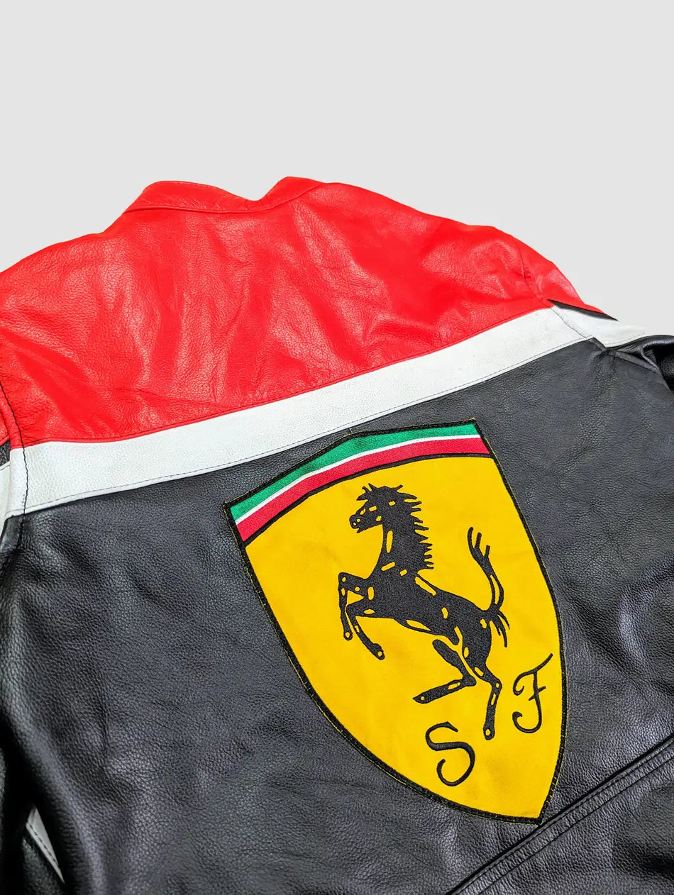 Ferrari Racing Leather Jacket