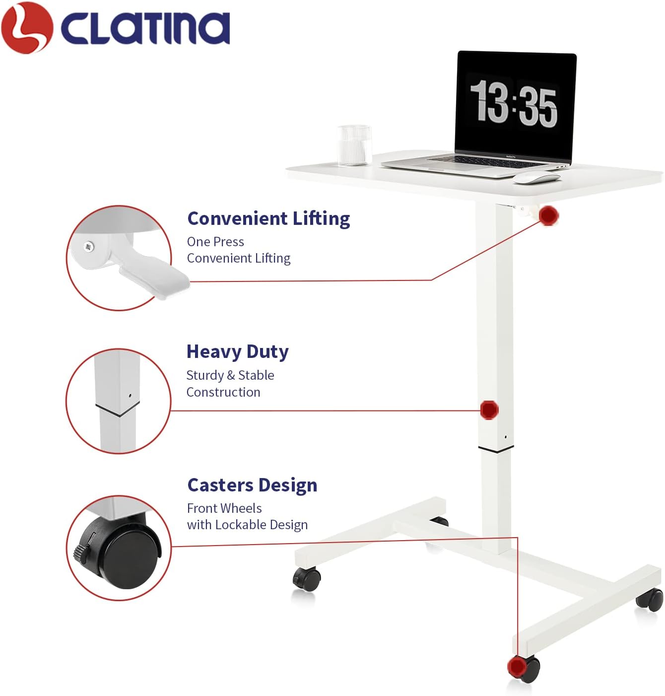 Mobile Laptop Standing Desk