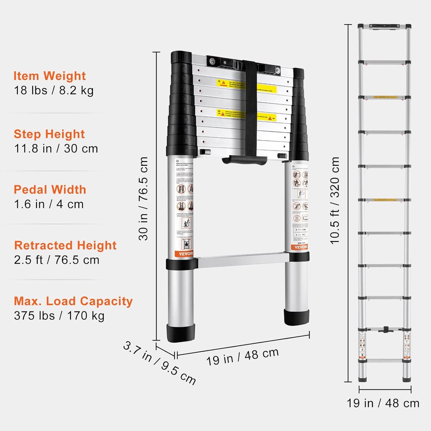 VEVOR Telescoping Ladder