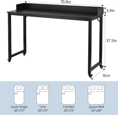 Overbed Table with 360° Wheels