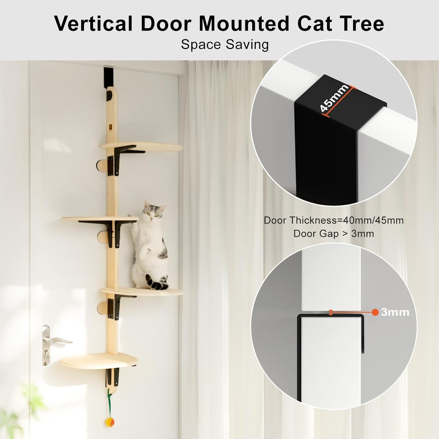 MewooFun 4-Levels Versatile  Cat Climber