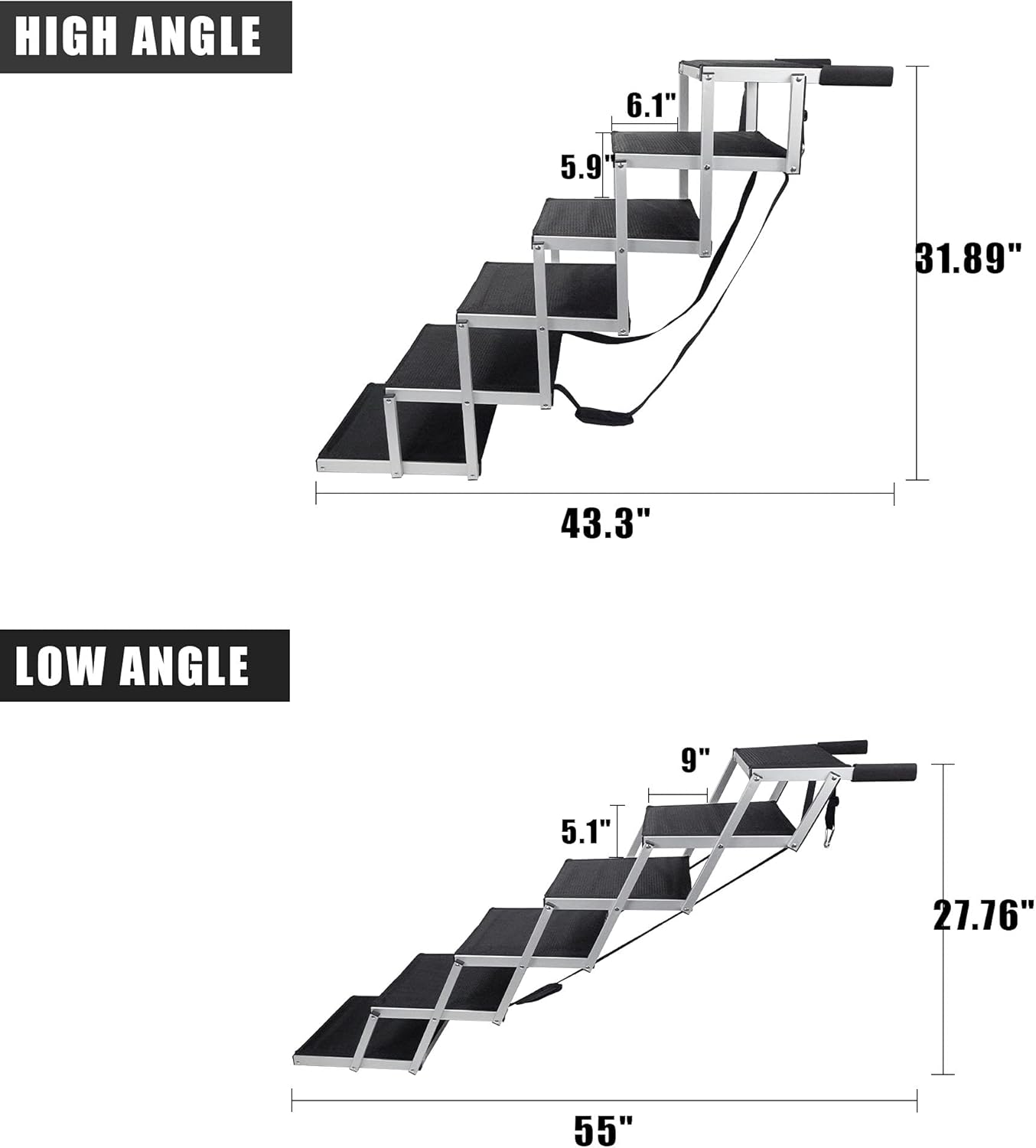 Portable Folding Dog Stairs