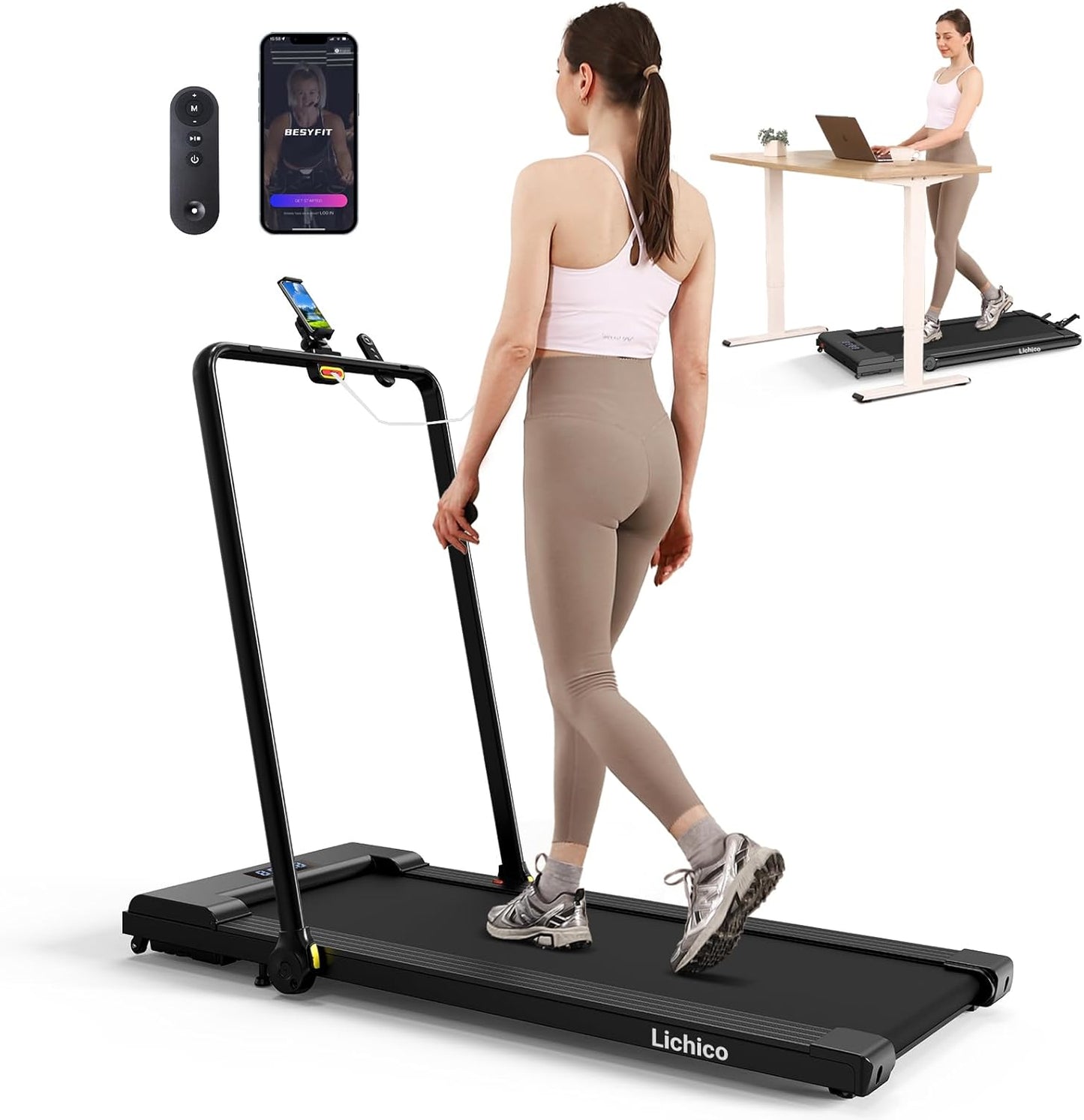 LICHICO/YRUN Under Desk Treadmill 2-in-1