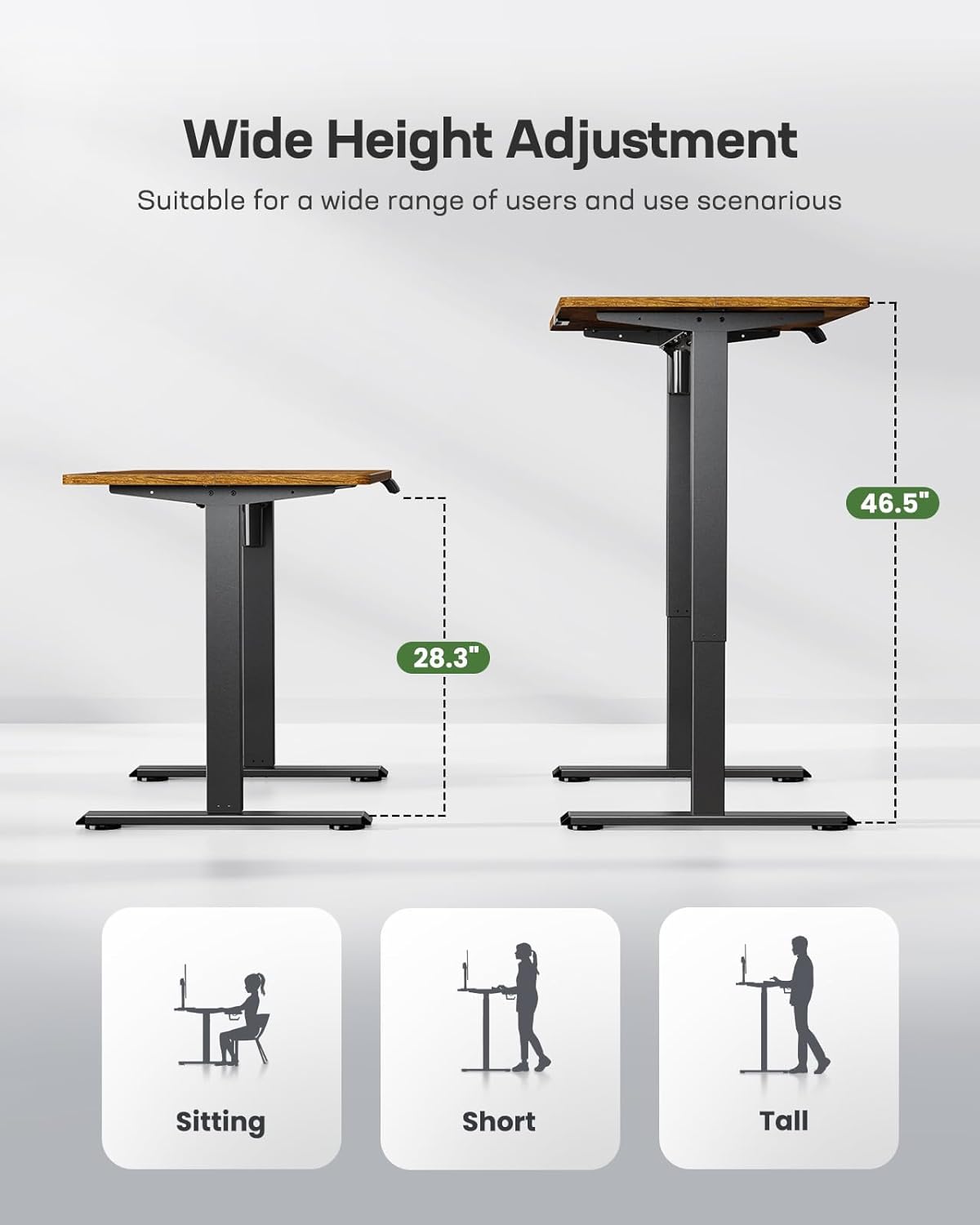 HUANUO ERGEAR Electric Adjustable Standing Desk