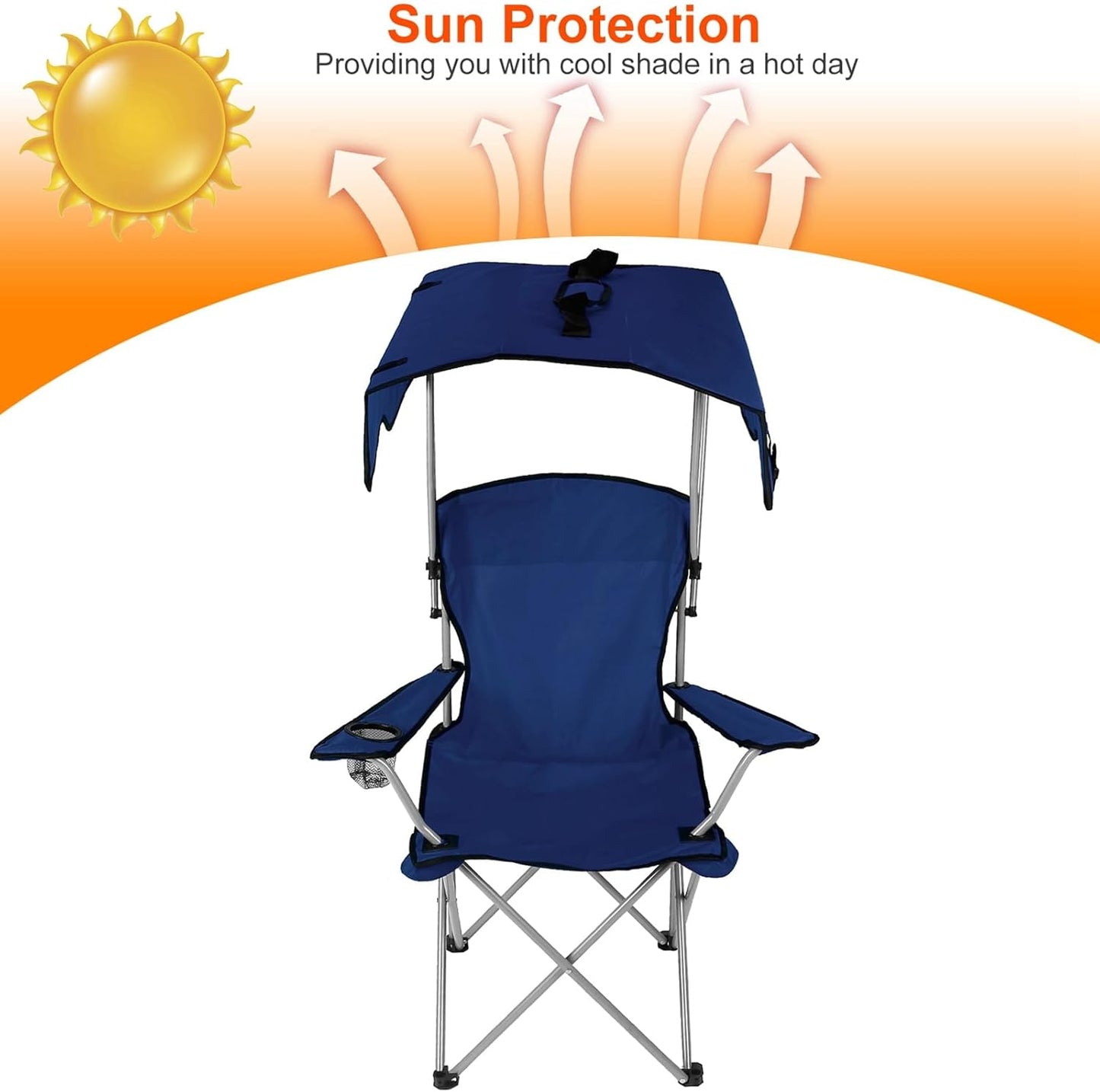 Foldable Camping Chair with Canopy