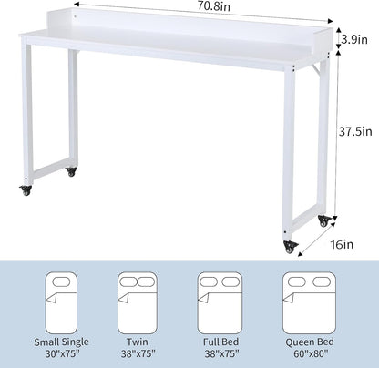 Overbed Table with 360° Wheels