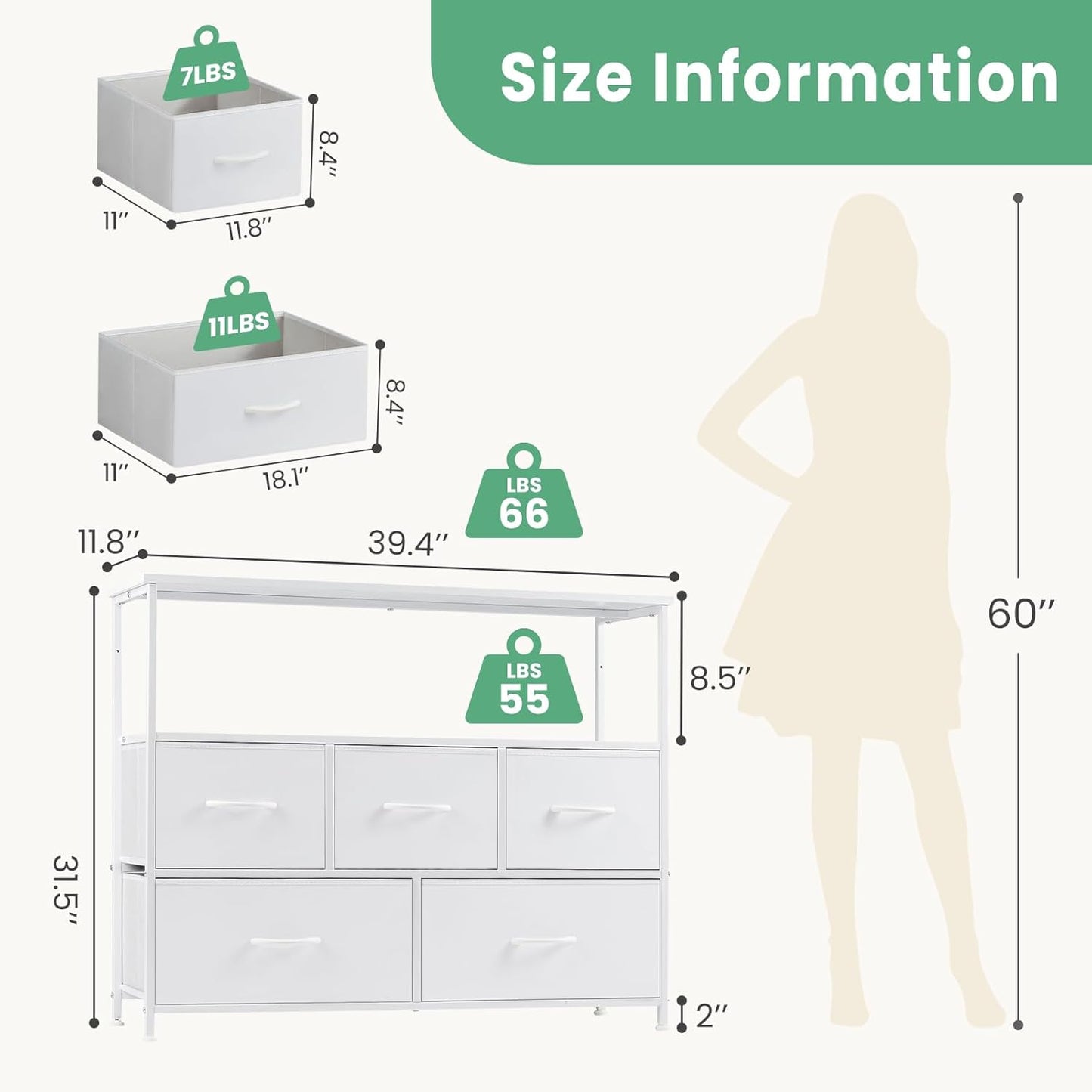 DUMOS TV Stand Dresser