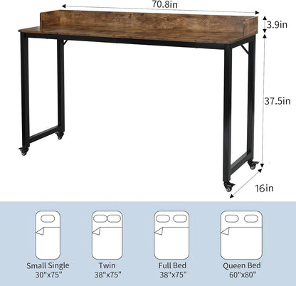 Overbed Table with 360° Wheels