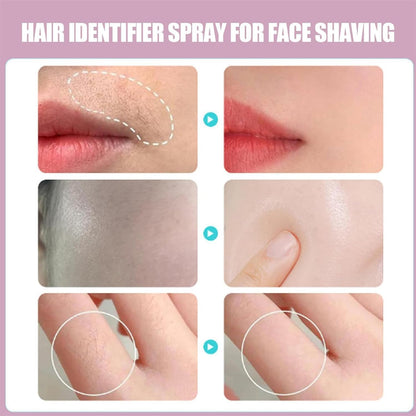 Hair Identifier Spray for Face Shaving