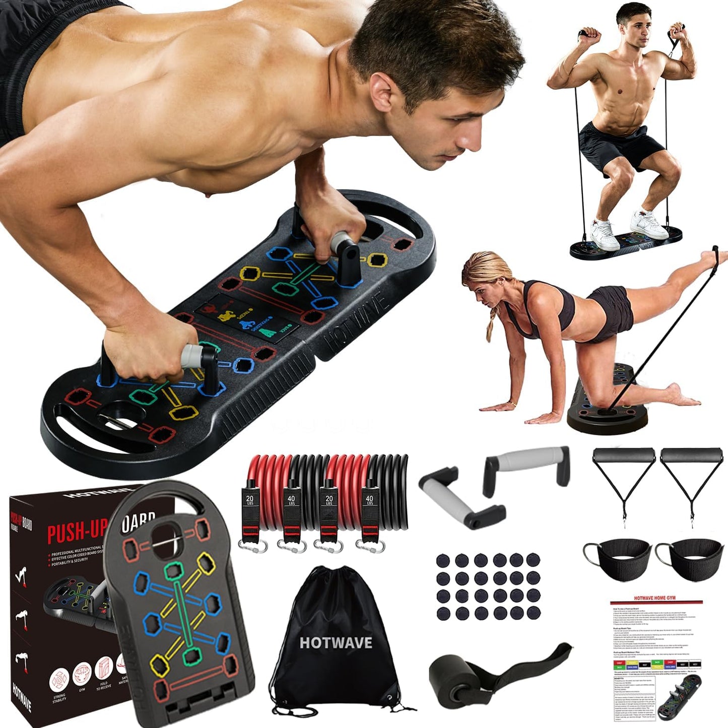 HOTWAVE Push Up Board Fitness