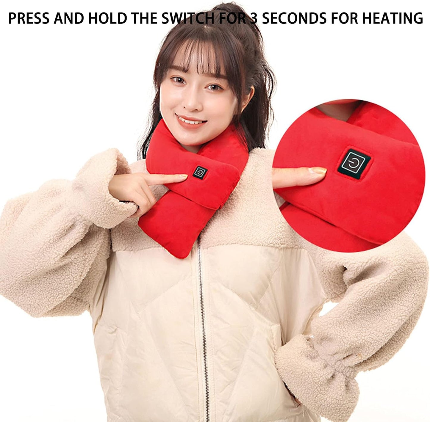 USB Smart Charging Heated Neck Scarf