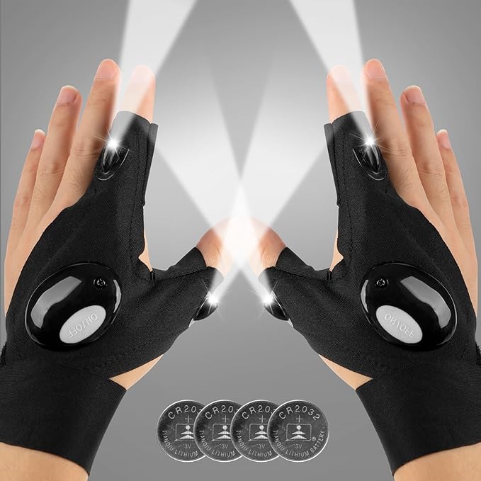 Mylivell Handsfree LED Flashlight Gloves