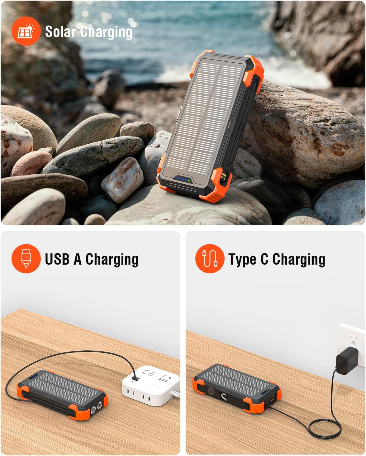 Sudrov 42800mAh Solar Power Bank