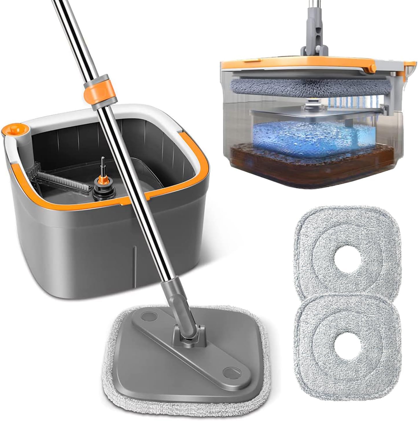 Spin Mop and Bucket Set