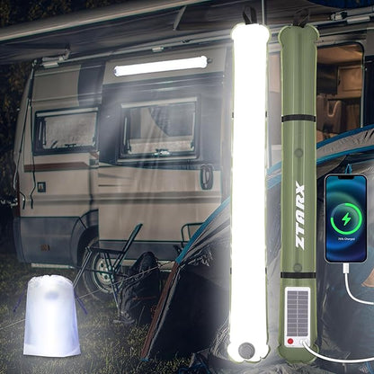 Solar Inflatable LED Tube Camping Light