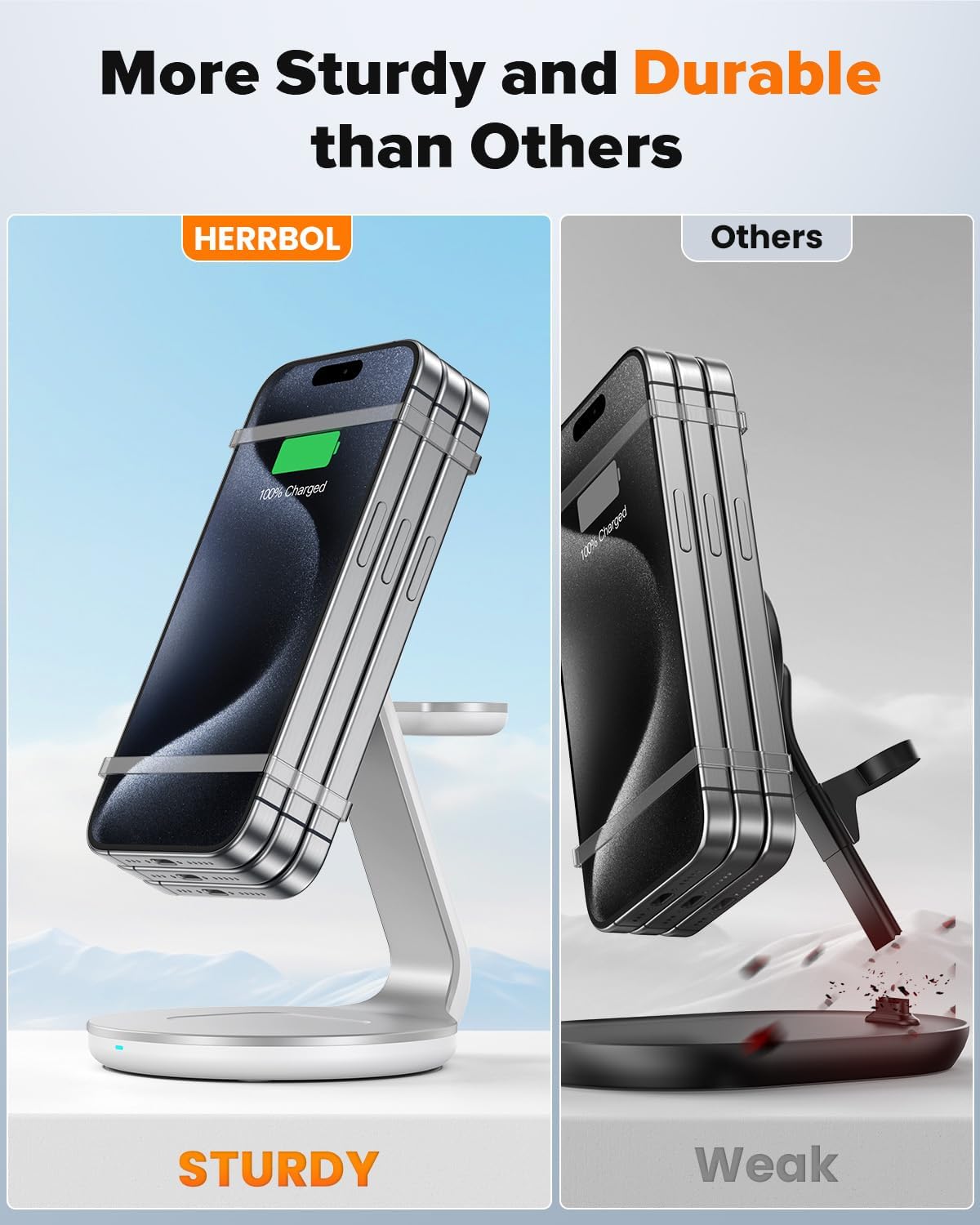 HERRBOL 3 in 1 Charging Station