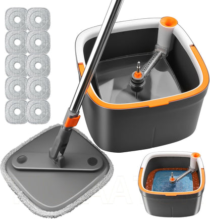 Spin Mop and Bucket Set