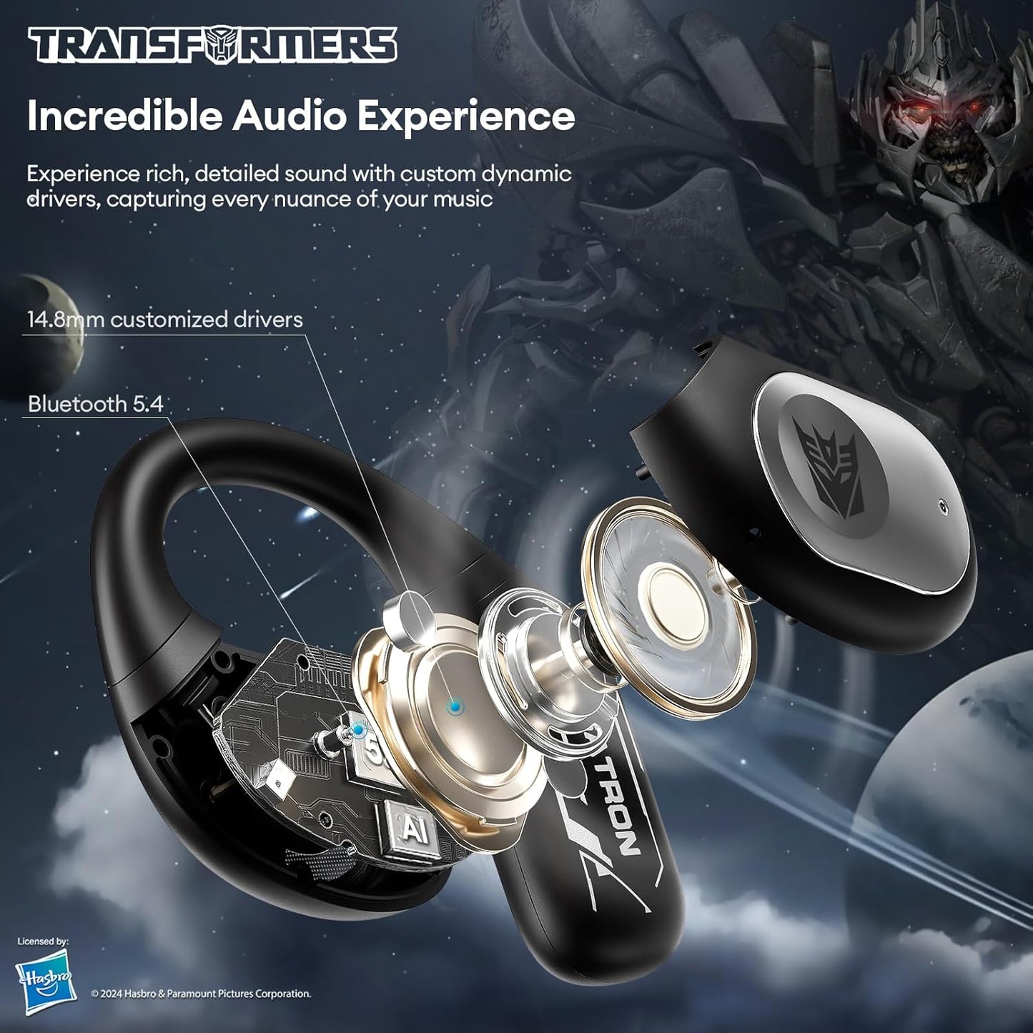 Megatron Transformers Wireless Bluetooth Earbuds