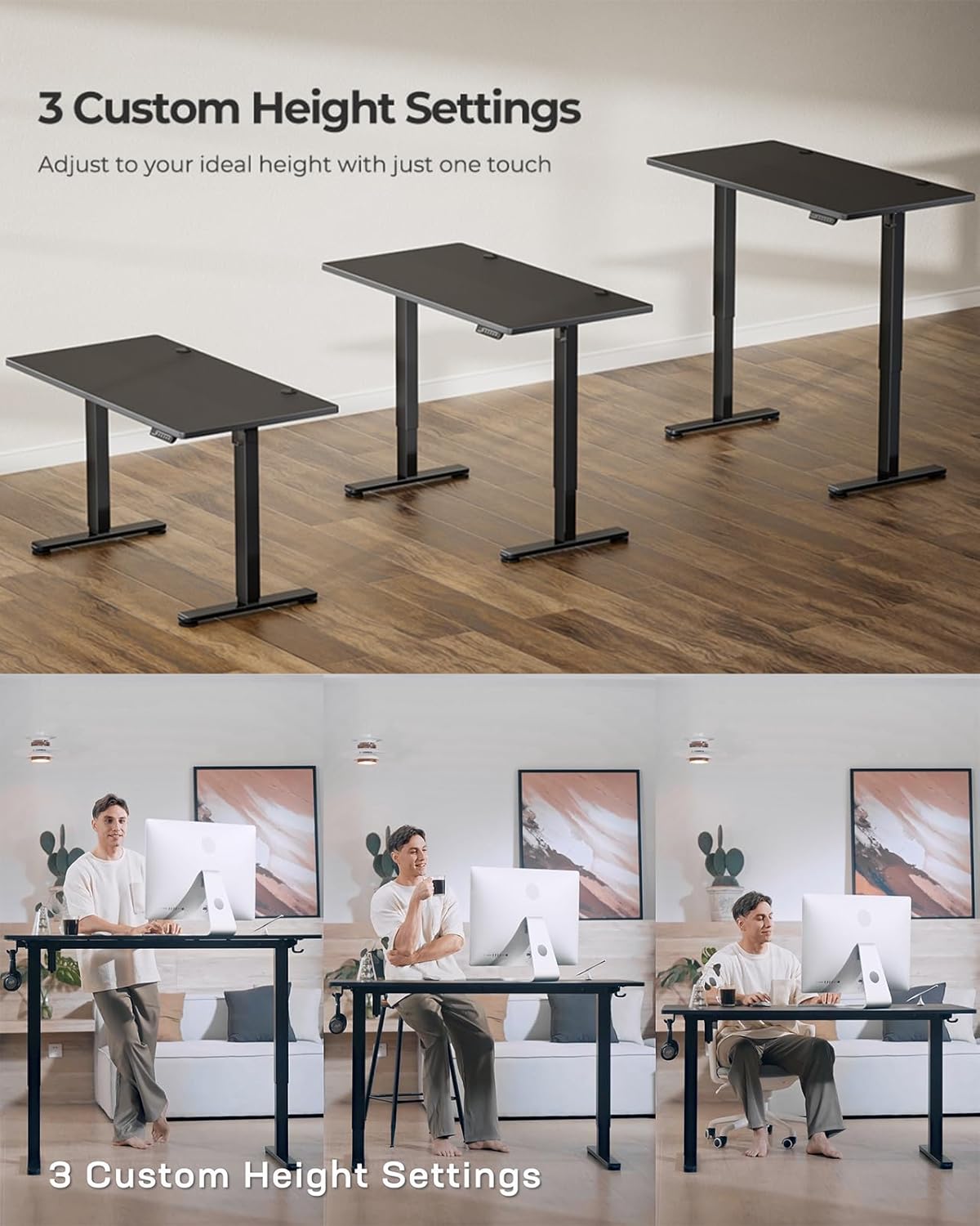 HUANUO ERGEAR Electric Adjustable Standing Desk