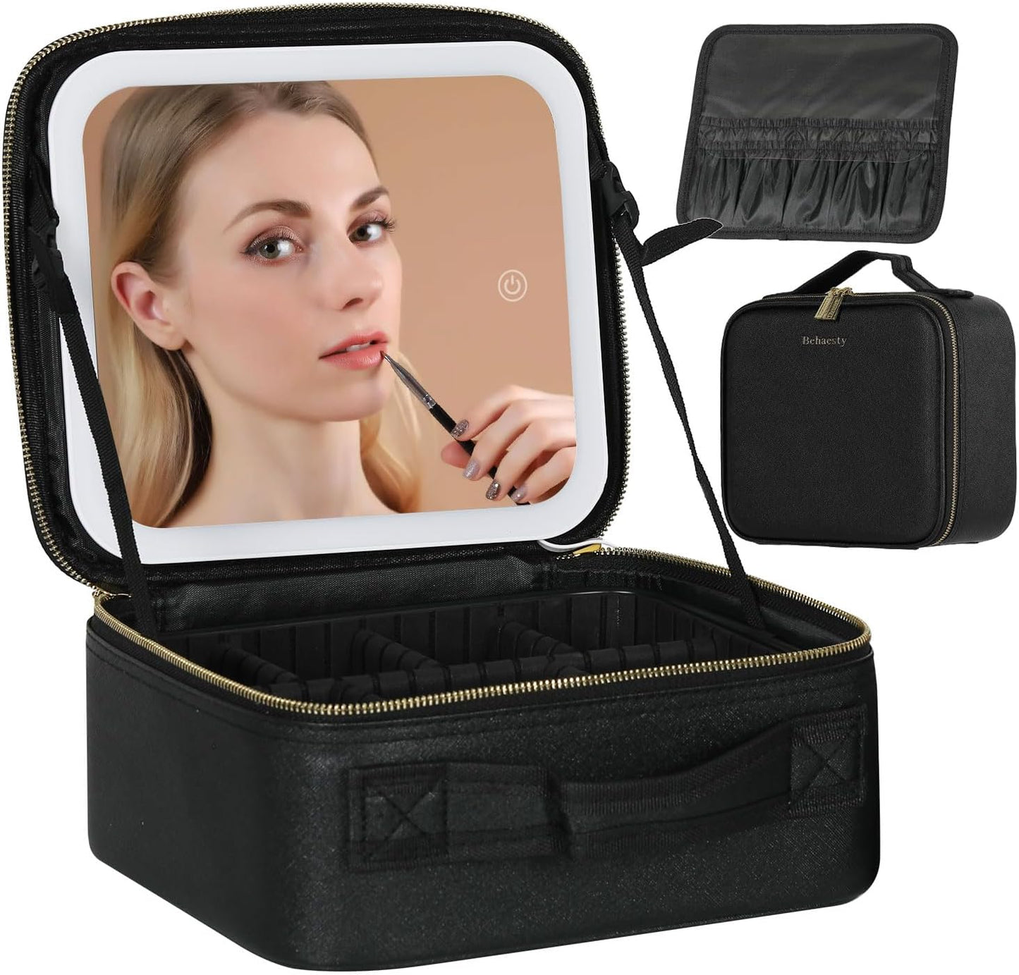 Travel Make-up Bag with LED Mirror