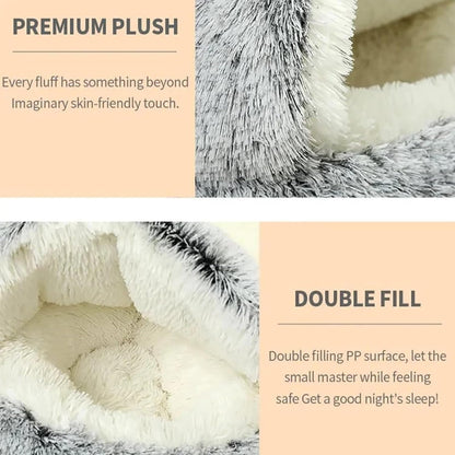 Winter Pet Plush Bed