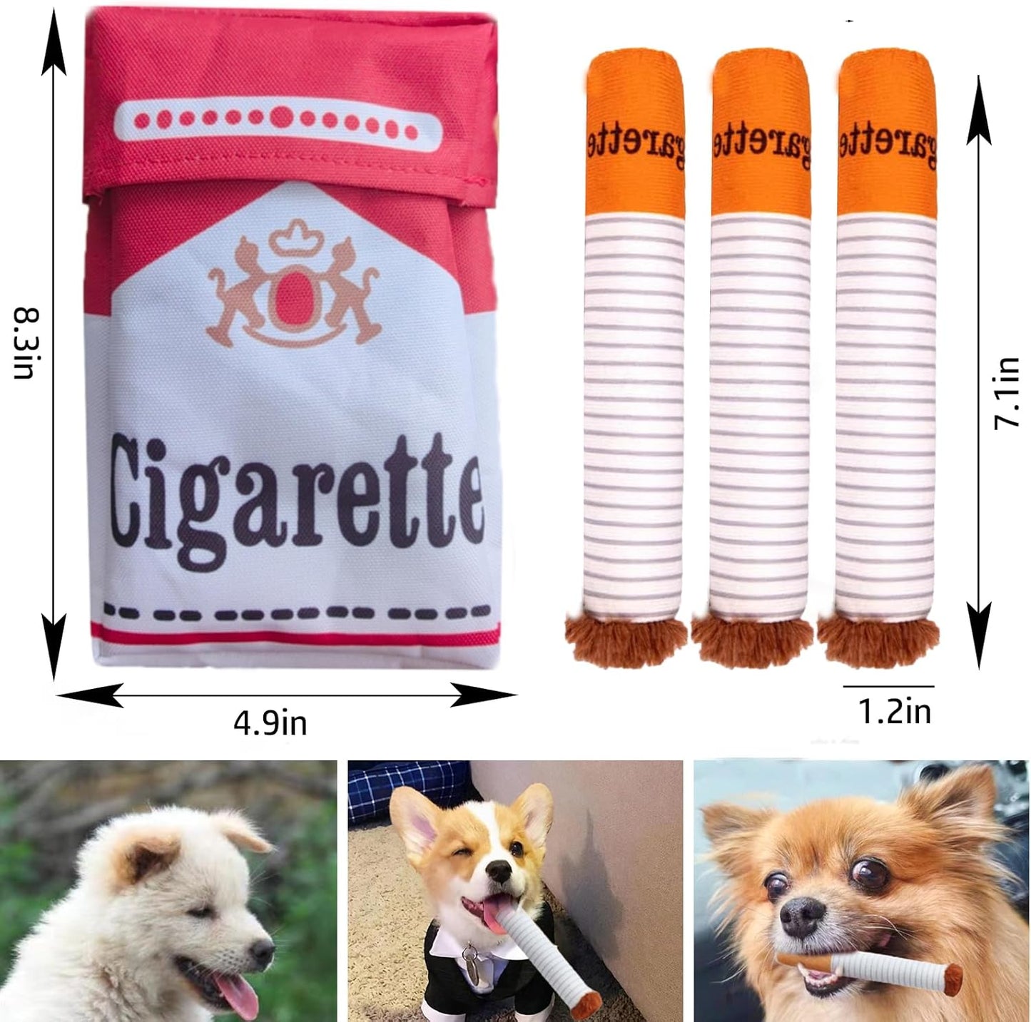 Interactive Cigarettes Dog Toy