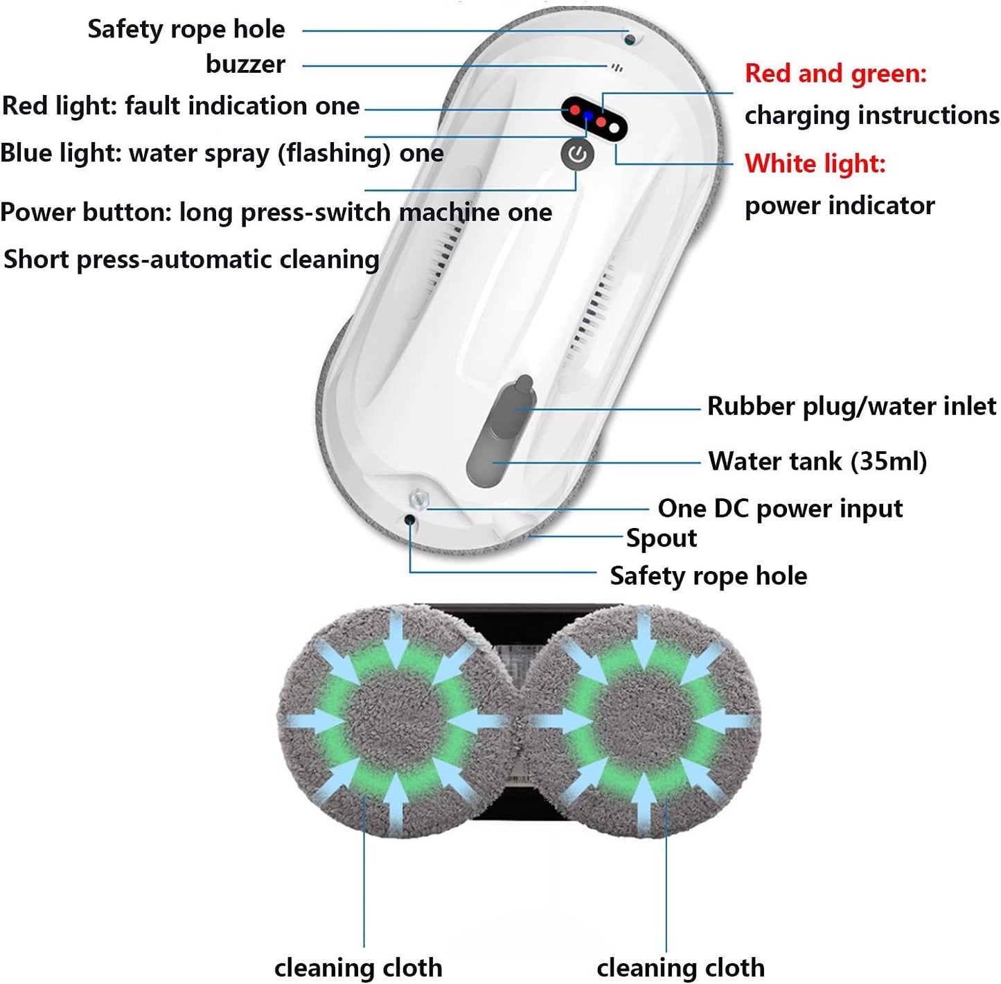 Wall Vacuum Cleaner Robot