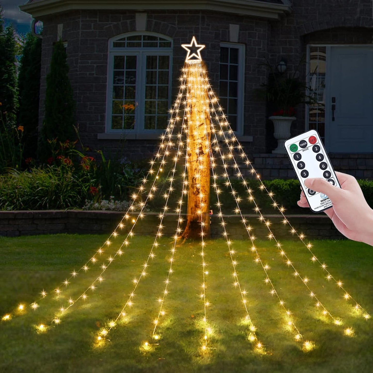 Outdoor String Lights with Remote