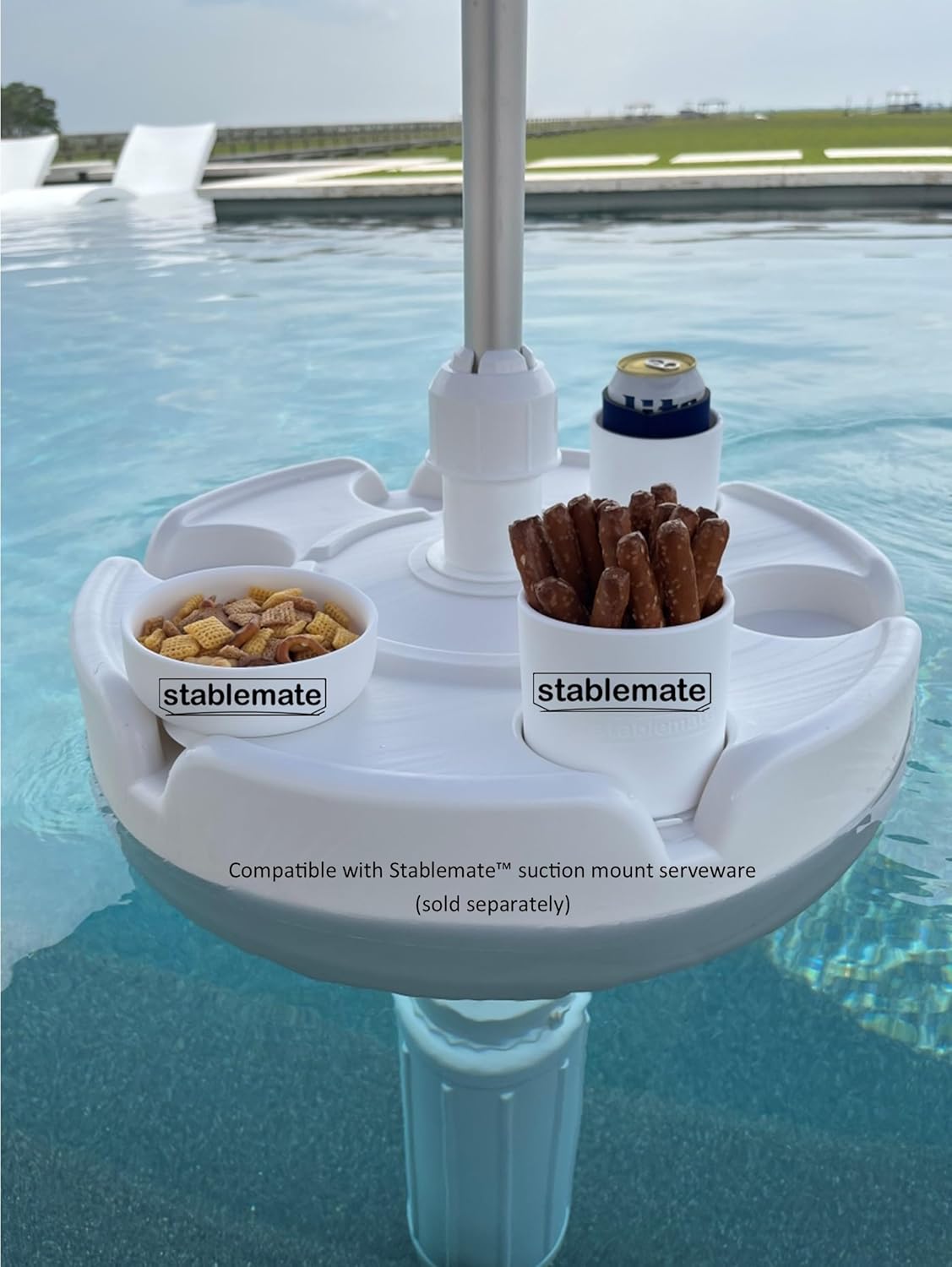 Floating Pool Umbrella/Swim Stand