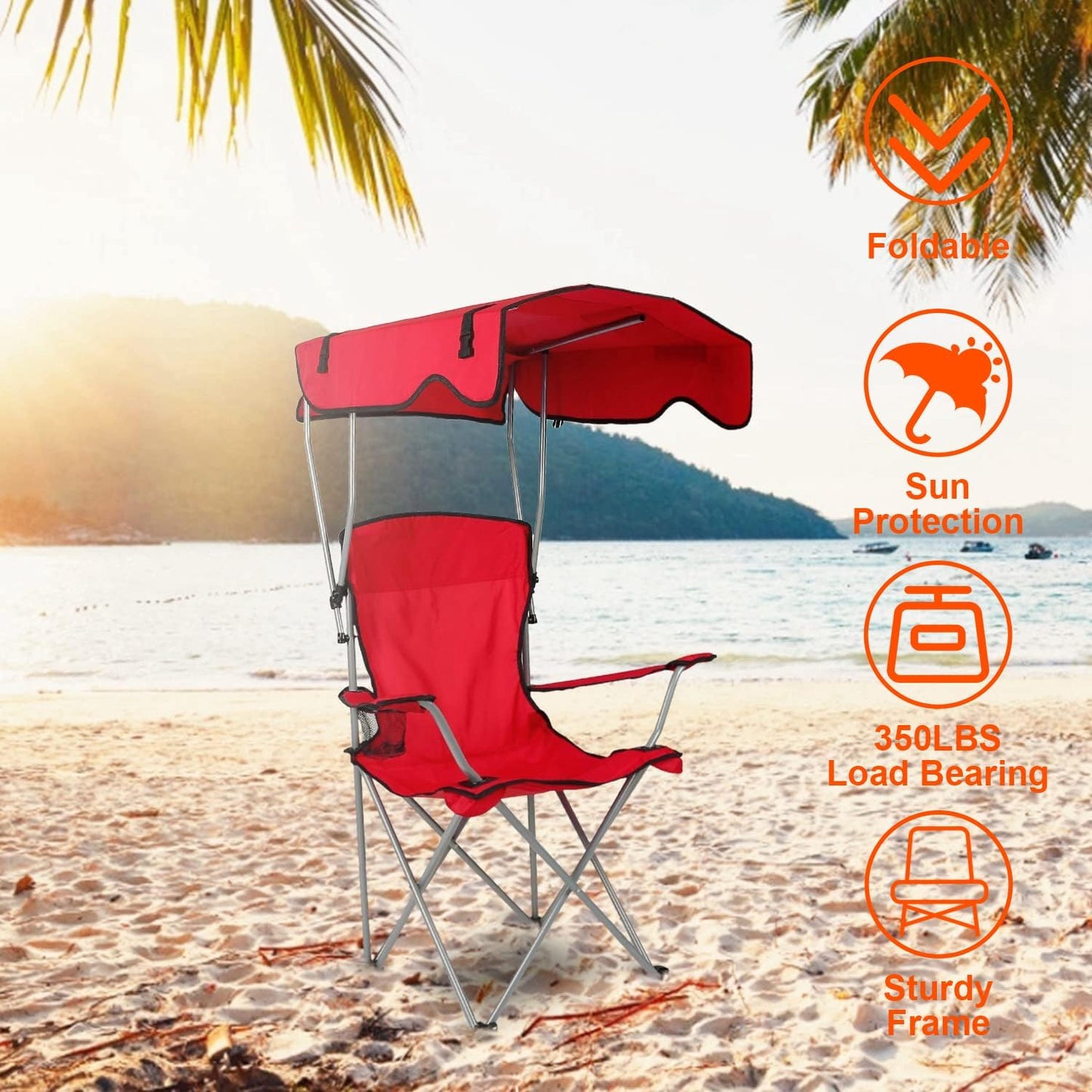 Camping Chair with Canopy