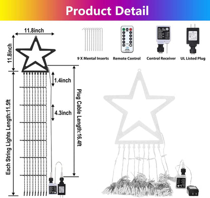 Outdoor String Lights with Remote