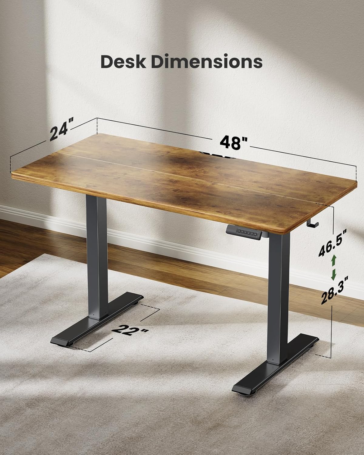 HUANUO ERGEAR Electric Adjustable Standing Desk