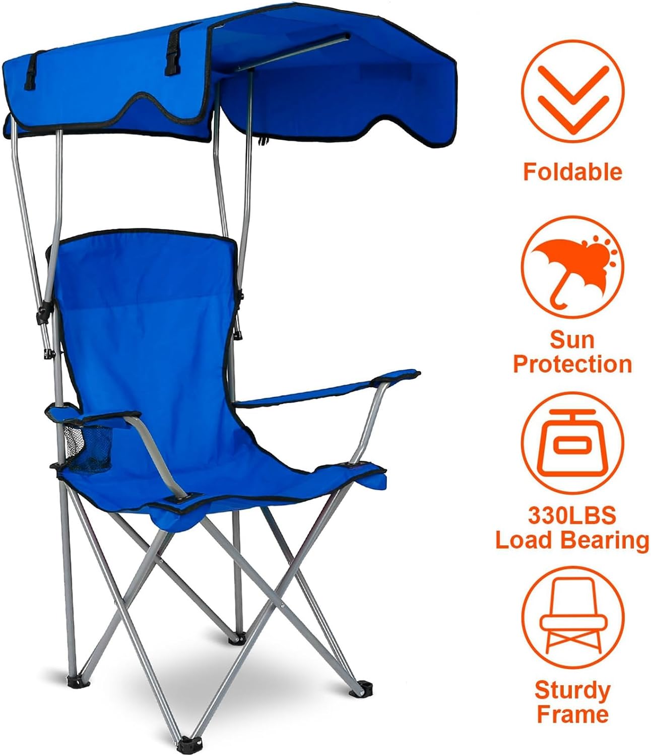 Foldable Camping Chair with Canopy