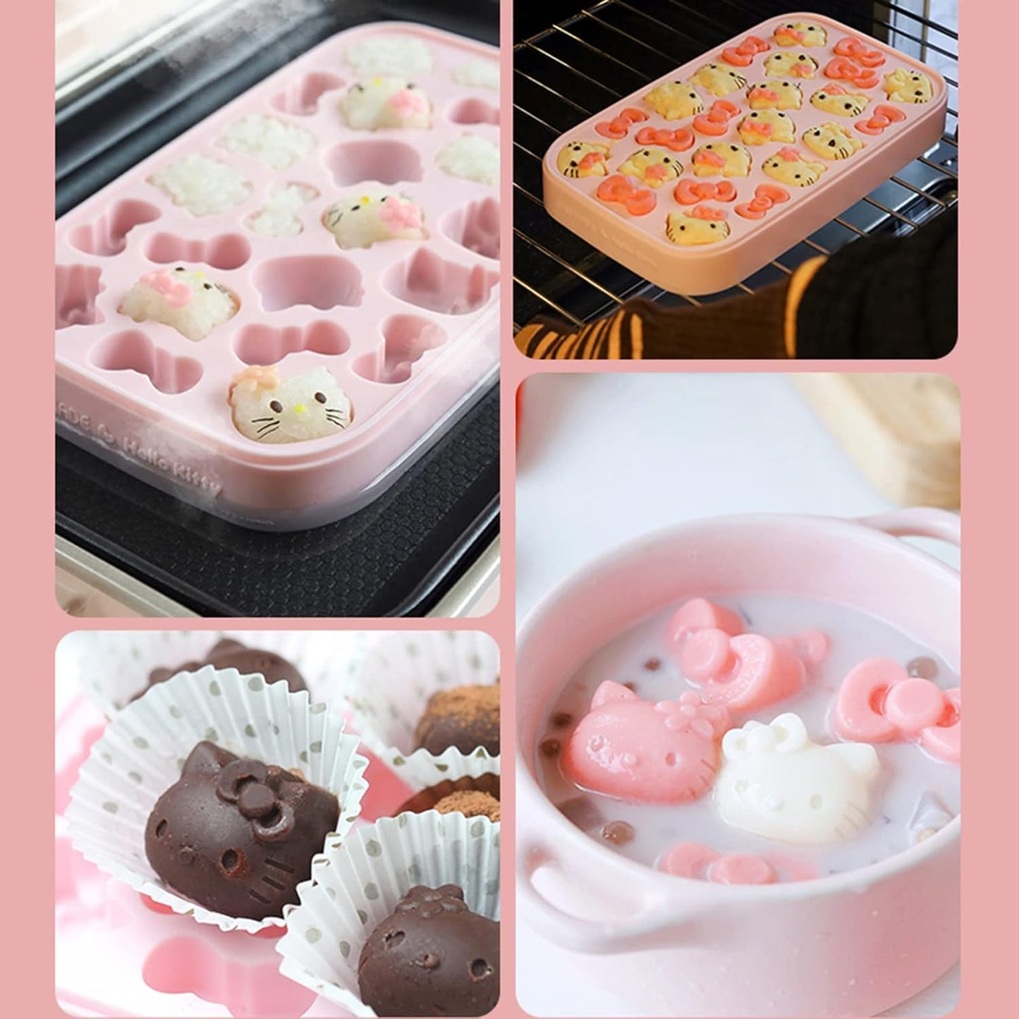 Hello Kitty Press & Pop Silicone Ice Tray