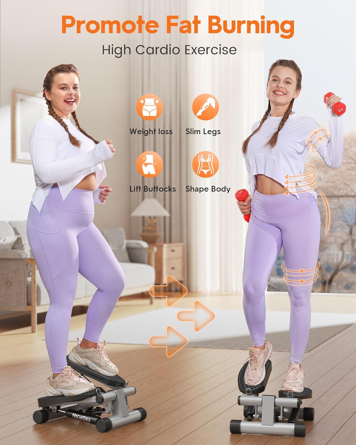 Niceday Steppers for Exercise