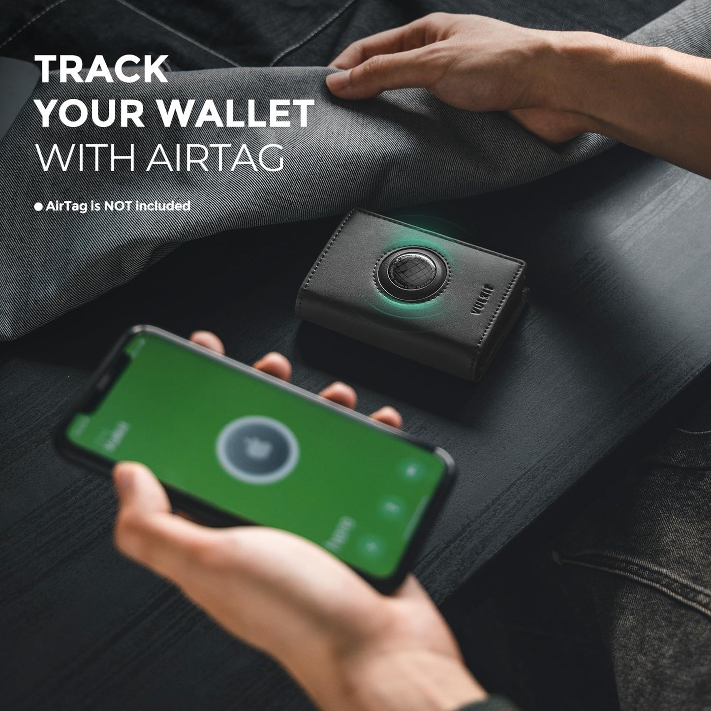 VULKIT Airtag Wallet Card for Men