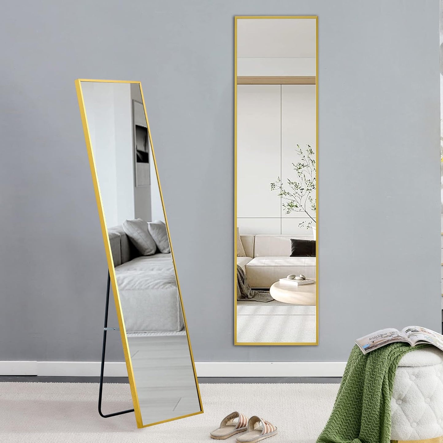 Full Length Mirror, Standing Black 63’’x20’’