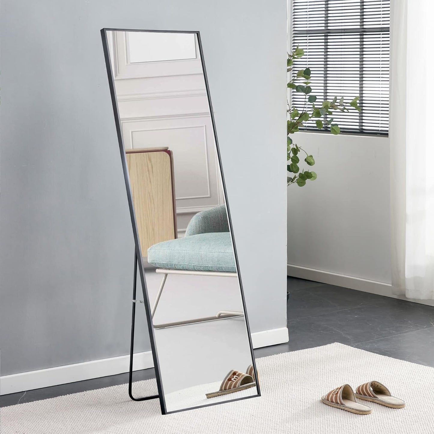 Full Length Mirror, Standing Black 63’’x20’’