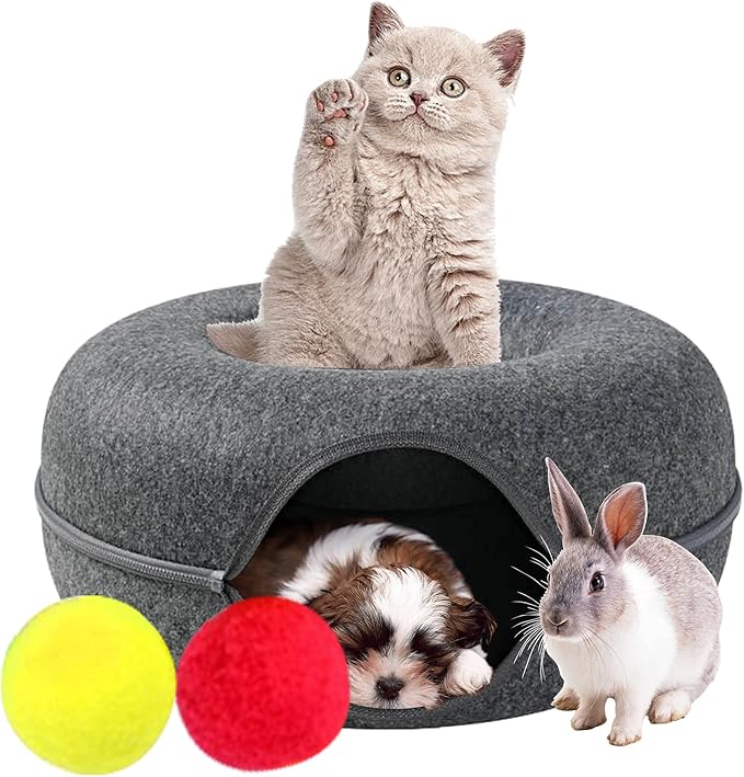 Cat Tunnel Donut Bed