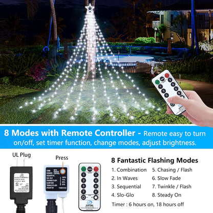 Outdoor String Lights with Remote